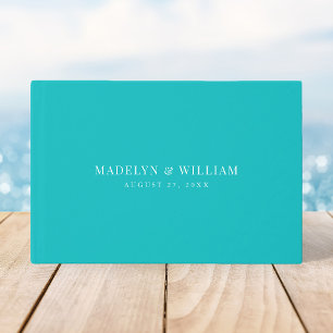 Editable Colour Modern Classic Wedding Guest Book
