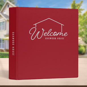 Editable Colour Name Rental Property House Welcome Binder