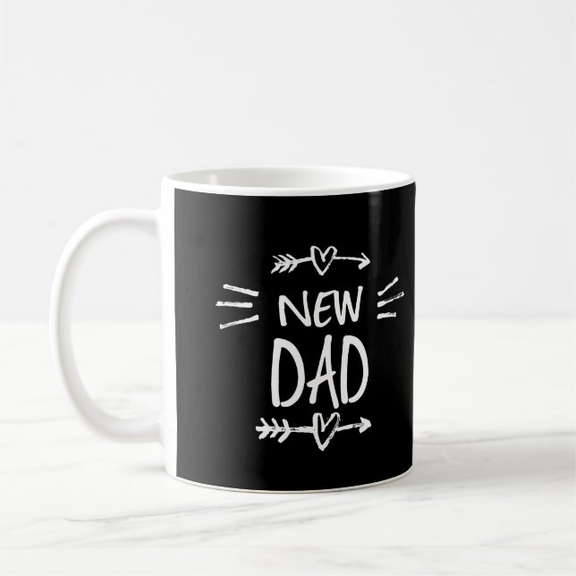Editable Colour New Dad Coffee Mug (Left)