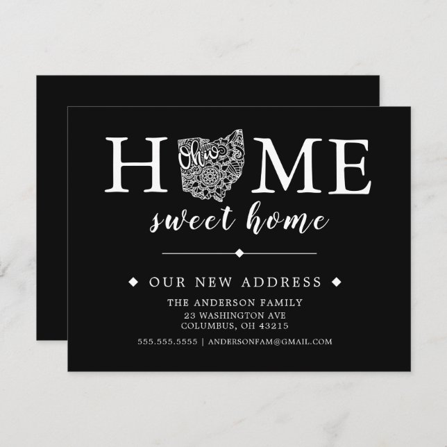 Editable Colour OHIO Moving Announcement (Front/Back)