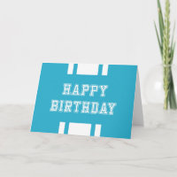 Editable Colour Varsity Happy Birthday