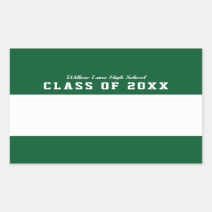 Editable Colour Varsity Style Class Reunion Name R Sticker