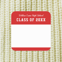 Editable Colour Varsity Style Class Reunion Name