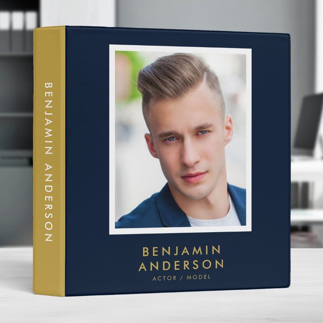 Editable Colour White Border Actor Model Portfolio Binder (Creator Uploaded)