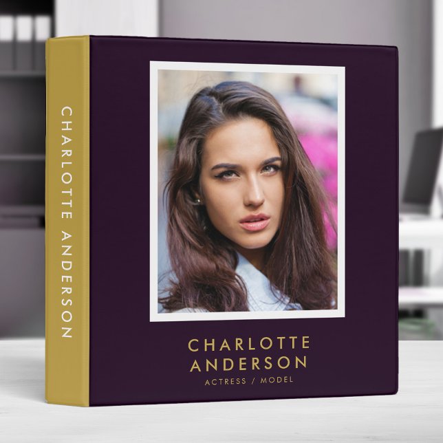Editable Colour White Border Actor Model Portfolio Binder (Creator Uploaded)
