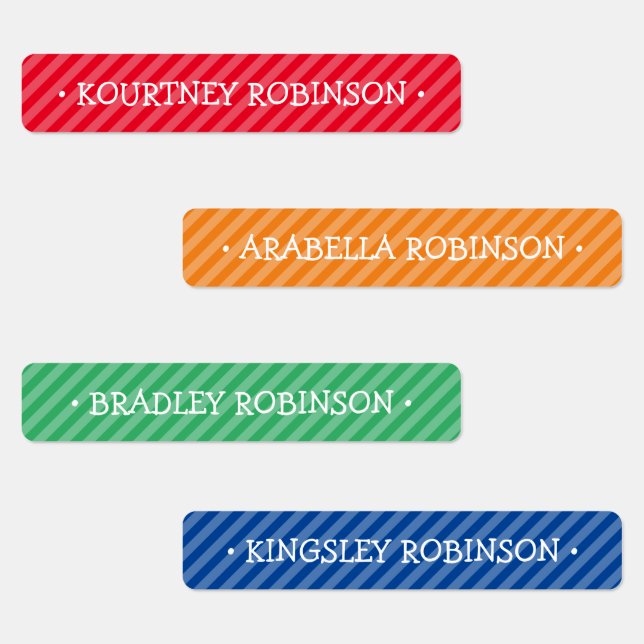 Editable Colourful School Kids Name (Group)