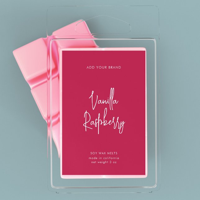 Editable Colours Script Minimalist Product Label (Creator Uploaded)