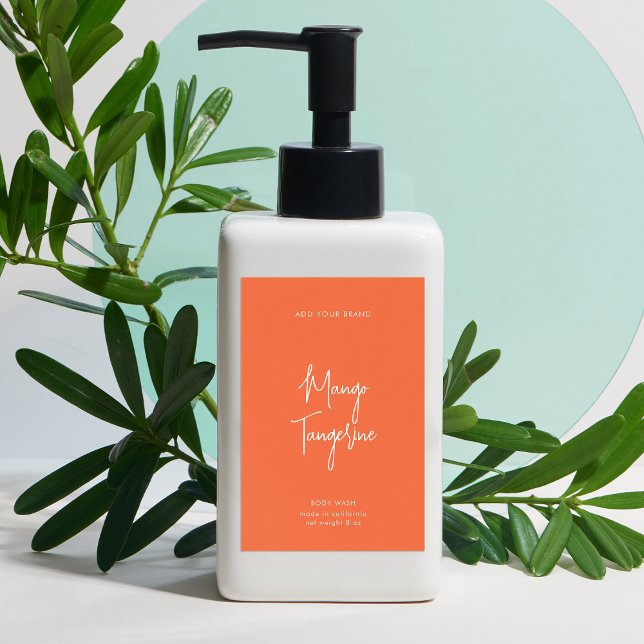 Editable Colours Script Minimalist Product Label (Creator Uploaded)