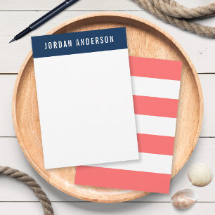 Editable Colours with White Stripes Add Name Card