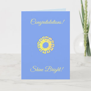 Editable Congratulations Shine Bright Card