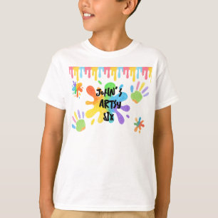 Editable Crayon Style – Artsy Paint & Palette Part T-Shirt
