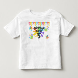 Editable Crayon Style – Artsy Paint & Palette Part Toddler T-shirt