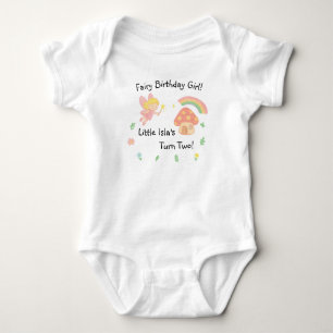 Editable Crayon Style – Fairy Mushroom Forest Baby Bodysuit