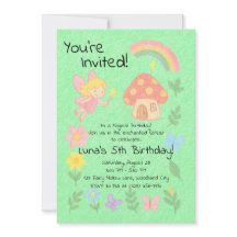 Editable Crayon Style – Fairy Mushroom Forest