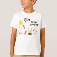 Editable Crayon Style – Pop Star Diva Birthday Kid