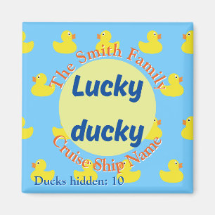 Editable Cruise Duck Door Magnet