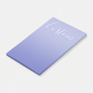 Editable Cursive Script   White & Purple Violet Post-it Notes