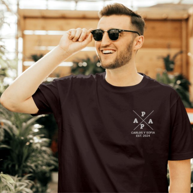 Editable Custom PAPA Gift T-Shirt (Creator Uploaded)