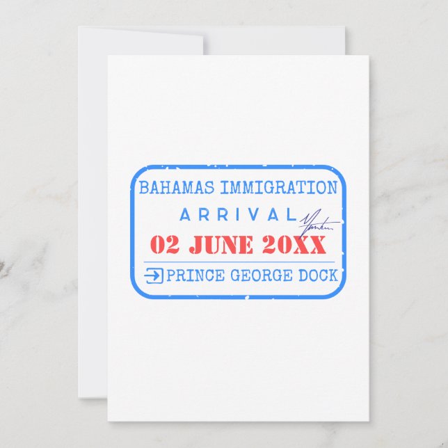 Editable Custom passport stamp generator template (Front)