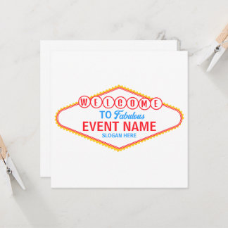 Editable Custom Welcome to Las Vegas Sign Template