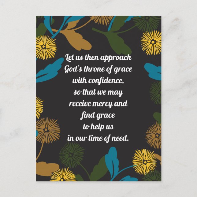 Editable Dandelion black ver postcard (Front)