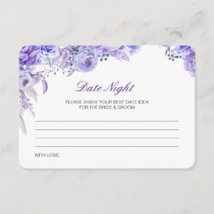 Editable Date Night Idea Bridal Shower Card