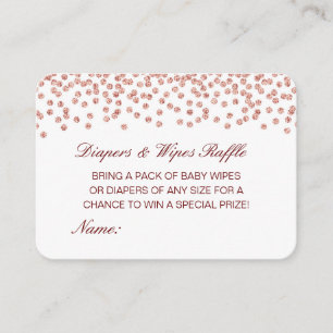 Editable Diapers Wipes Raffle Baby Shower Inserts
