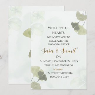 Editable Digital Engagement Party Invitation 