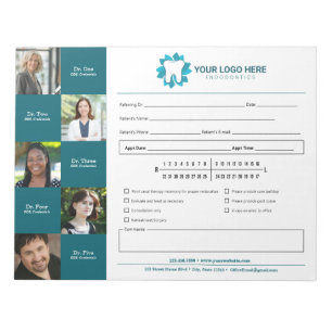 Editable Endodontics Referral Appointment Notepad