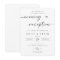 Editable Evening Wedding Reception Party Invitatio