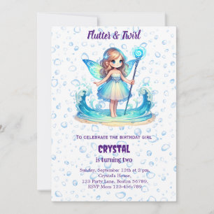 Editable Fairy Birthday Invitation