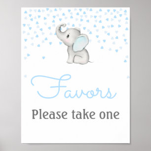 Editable Favours Sign Printed