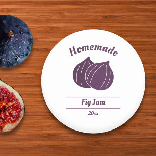 Editable Fig Jam Label Sticker