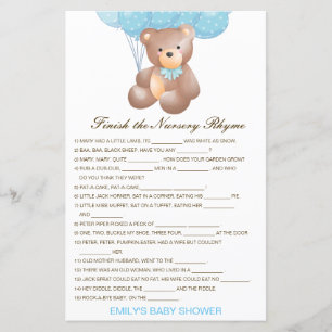 Editable Finish the Nursery Rhyme with Answer