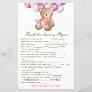 Editable Finish the Nursery Rhyme with Answer