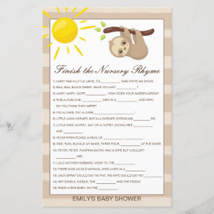 Editable Finish the Nursery Rhyme with Answer