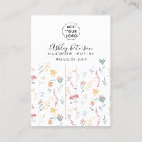Editable floral logo jewellery hair clip barrette