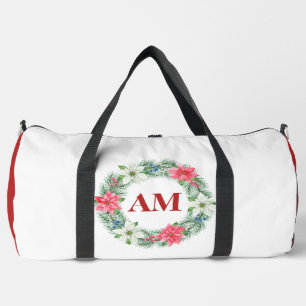 Editable Floral Monogram Bag –Personalized Initial