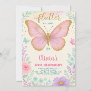 Editable Floral Party Template for Girls