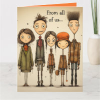 Editable Friends Coworkers Goodbye and Good Luck