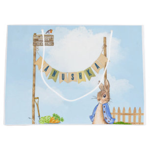 Editable Gardening Peter Rabbit Gift Bag