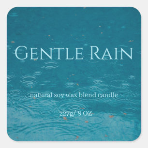 Editable Gentle Rain Product Square Sticker