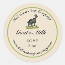 Editable Goat's Milk Soap Sticker
