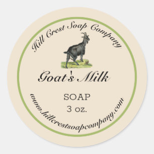 Editable Goat's Milk Soap Sticker