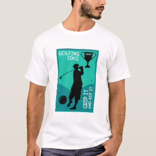 Editable Golfers Birthday Gift T-Shirt