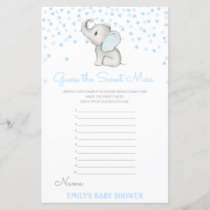 Editable Guess the Sweet Mess, Dirty Diaper