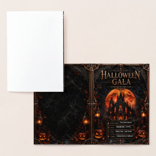 Editable Halloween Gala Invitation   Gothic 