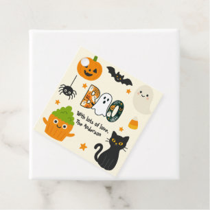 Editable Halloween – Little Monster Bash -  Favour Tags