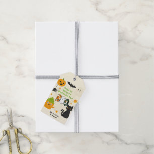 Editable Halloween – Little Monster Bash - Gift Tags