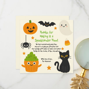 Editable Halloween – Little Monster Bash -  Thank You Card